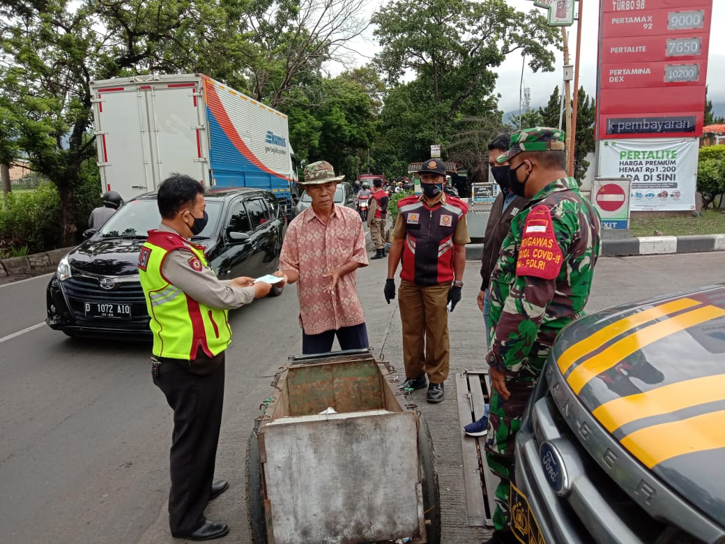 Polsek Cinambo Operasi Yustisi Guna Memutus Mata Rantai Penyebaran Covid-19
