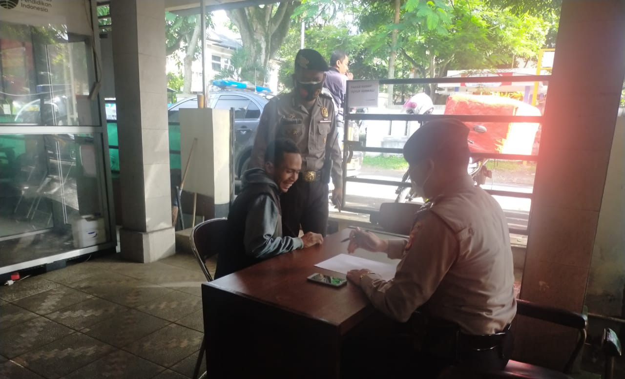Pelaksanaan Operasi Yustisi Gakplin Polsek Sukasari Polrestabes Bandung