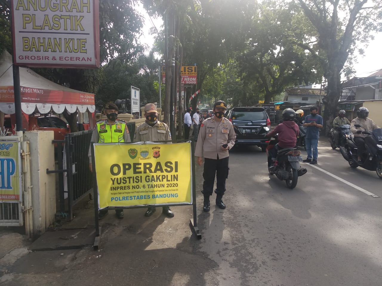 Pelaksanaan Operasi Yustisi Inpres No.6 Tahun 2020 Polsek Buah Batu 