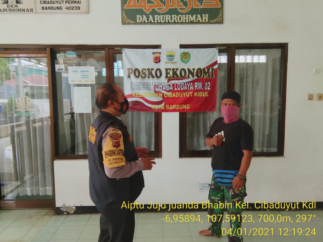 Upaya Cegah Corona Polsek Bojongloa Kidul Pantau Pelaksanaan Prokes