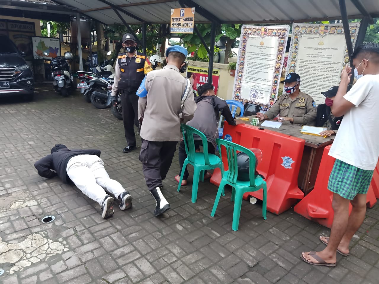 Pelaksanaan Operasi Yustisi Polsek Buah Batu Polrestabes Bandung