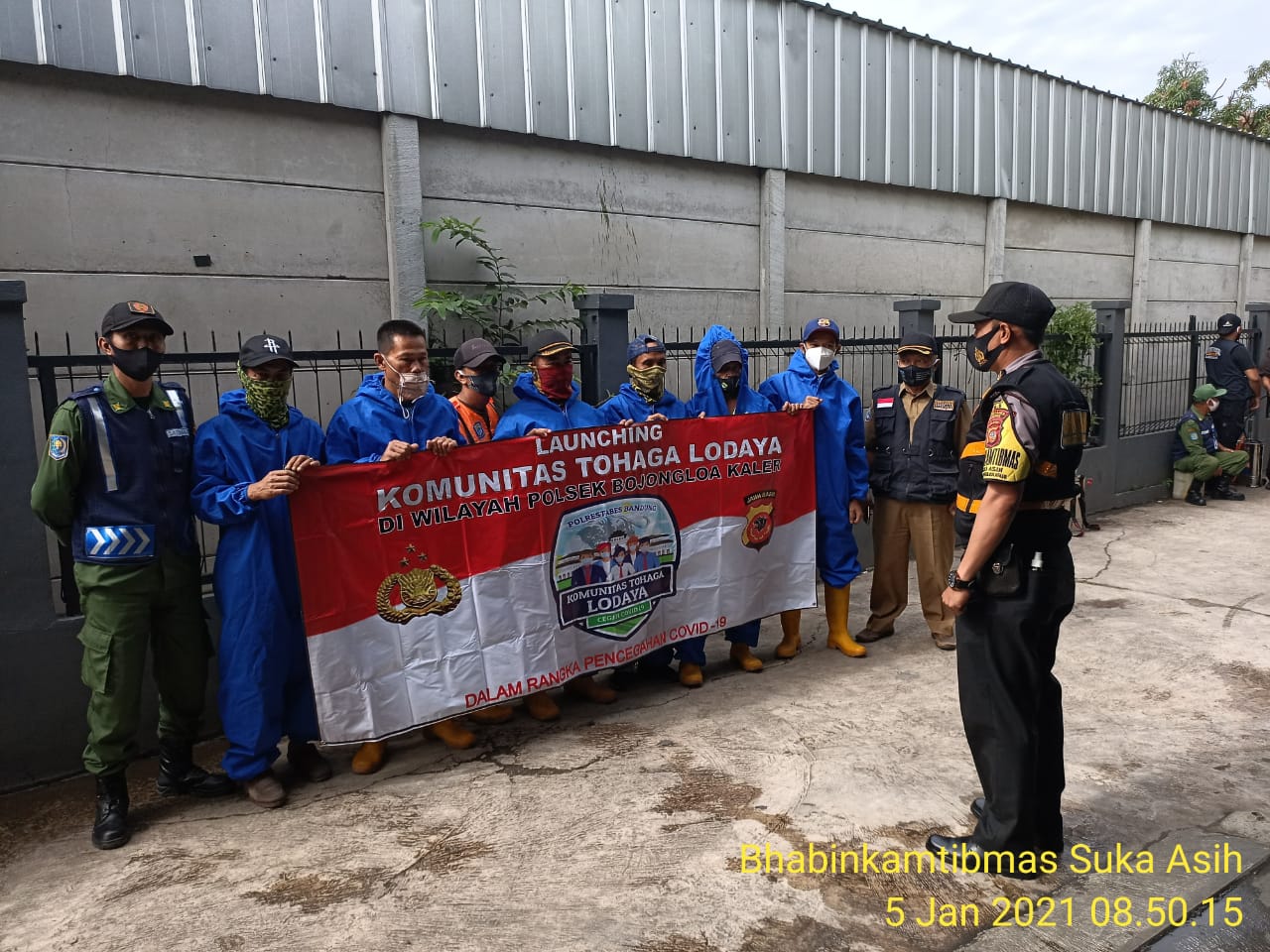 Polsek Bojongloa Kaler Bersama Tim Gober Sukaasih Launching Komunitas Tohaga Lodaya