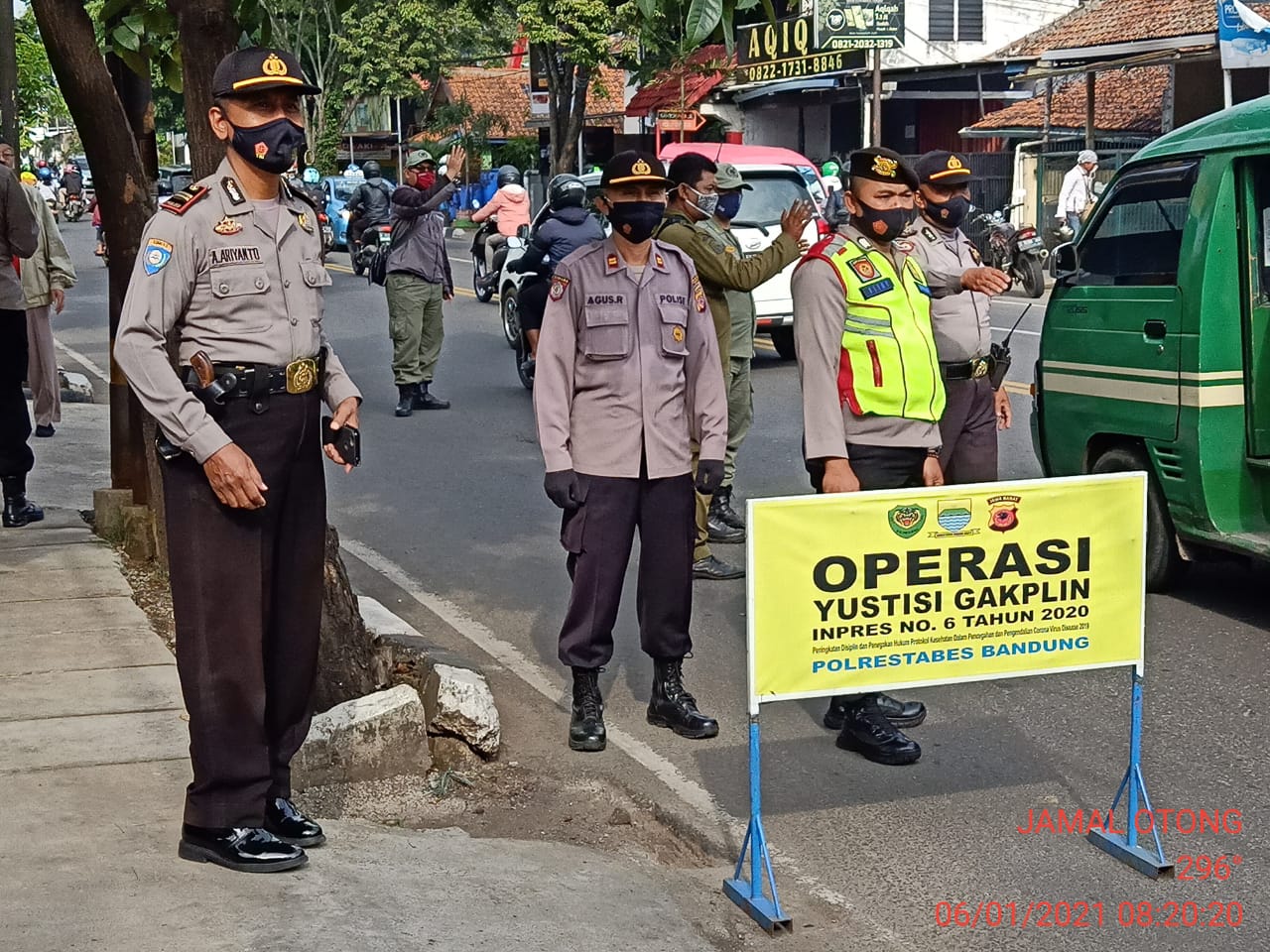Polsek Antapani Jaring 35 Pelanggar Prokes Dalam Ops Yustisi Gakplin