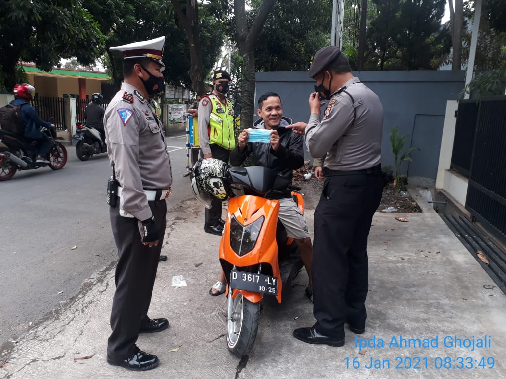 Polsek Bandung Kidul Laksanakan Opsi Yustisi Gakplin Inpres 6/2020
