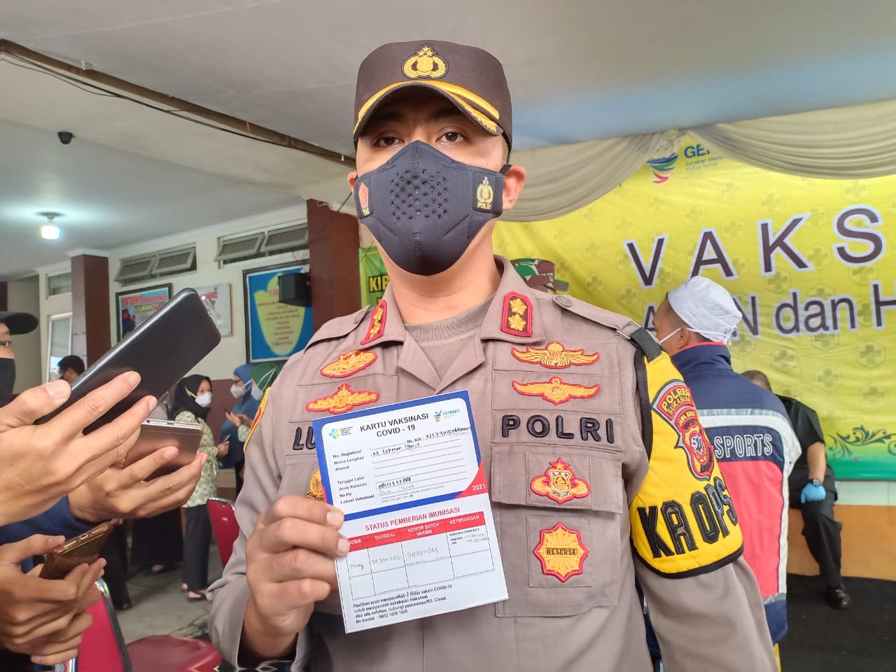 Pencanangan Pemberian Vaksin Covid-19 Di Wilkum Polres Sukabumi Polda Jabar