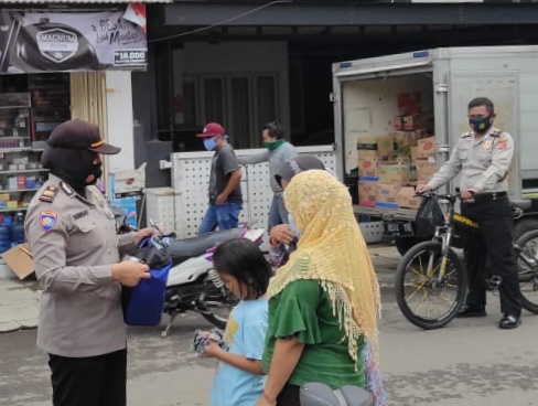 Sat Binmas Lakukan Berbagai Cara Sampaikan Himbauan Protokol Kesehatan