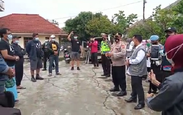 Sambang Sosialisasi PPKM dan Testimoni Video Mini di Polsek Bandung Kidul