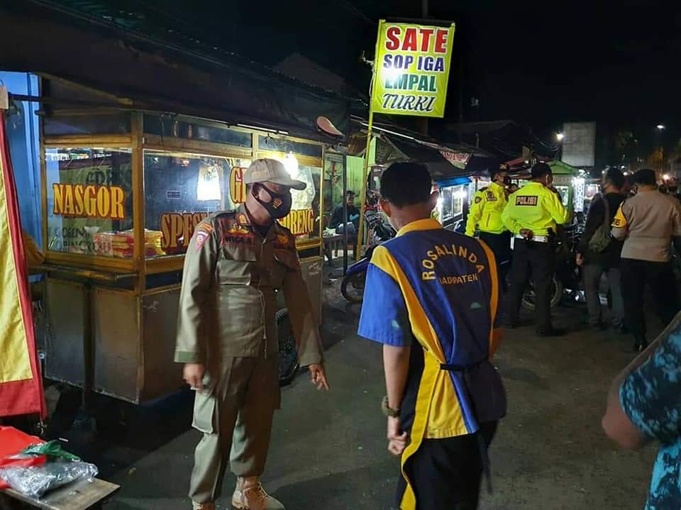Gabungan Ops Yustisi Polres Majalengka Bersama Kodim dan Pemkab Terapkan PPKM