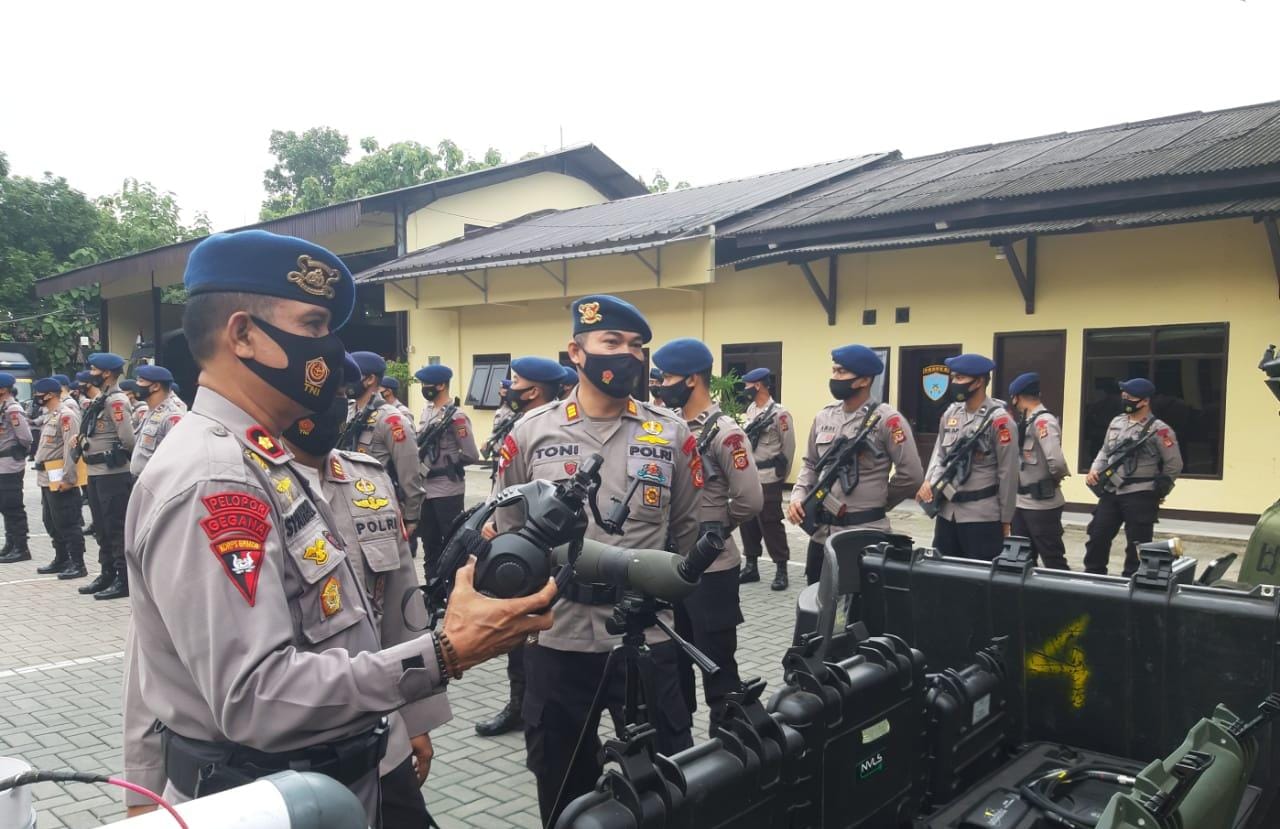 Apel Kesiapsiagaan, Detasemen Gegana Satbrimob Polda Jabar Gelar Peralatan dan Kendaraan