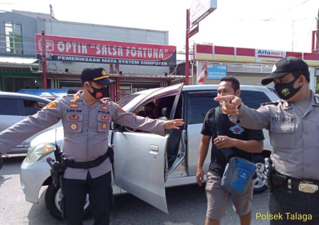 Ops Yustisi Polsek Talaga Bersama 3 Pilar Sisir Pengguna Jalan Dan Tempat Kerumunan