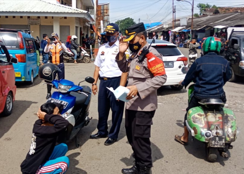 Ratusan Pelanggar Terjaring Ops Yustisi Gabungan Polres Sukabumi Kota 
