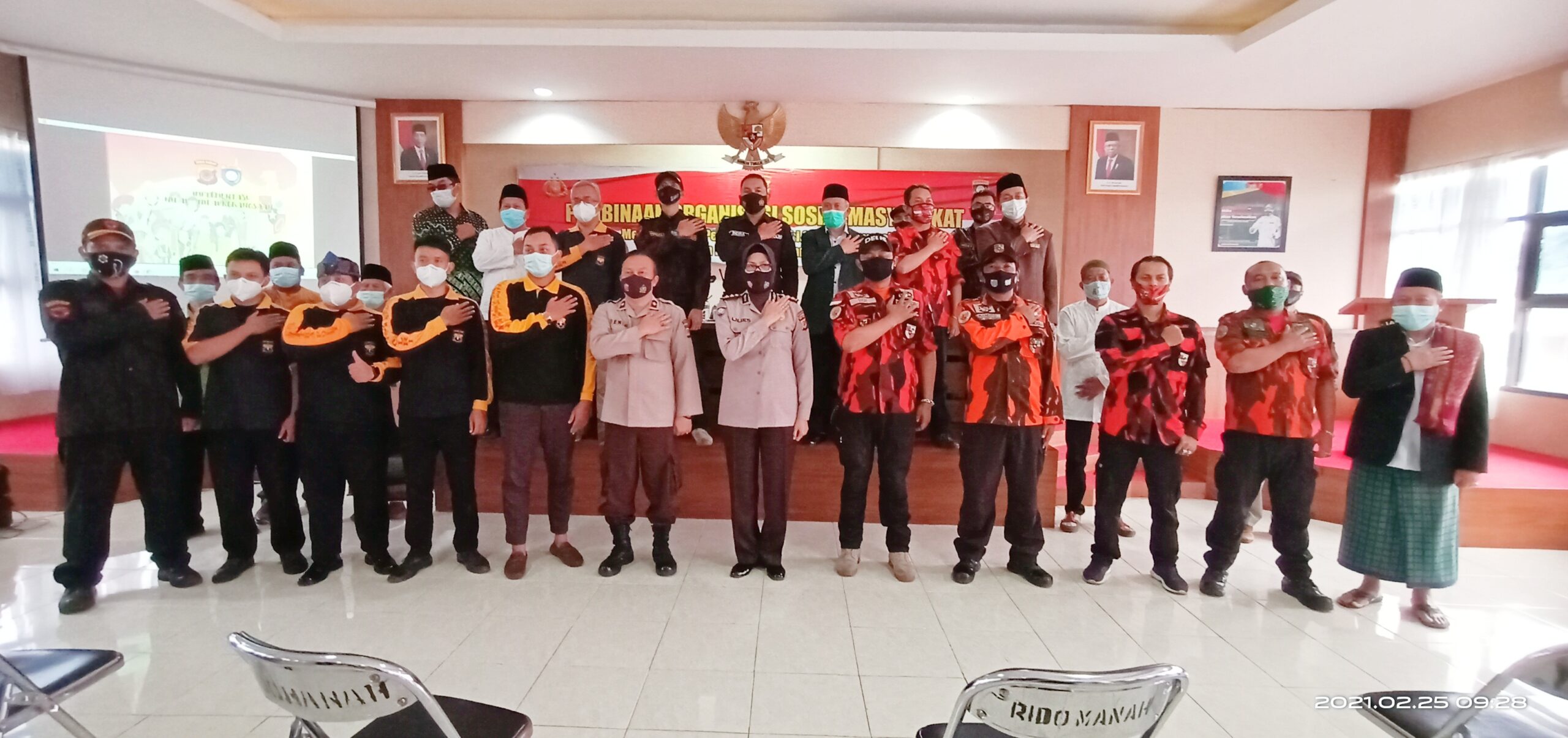 KBPP Polri Restabes Bandung Ikuti Pembinaan Orsosmas Se Bandung Raya di Polres Sumedang