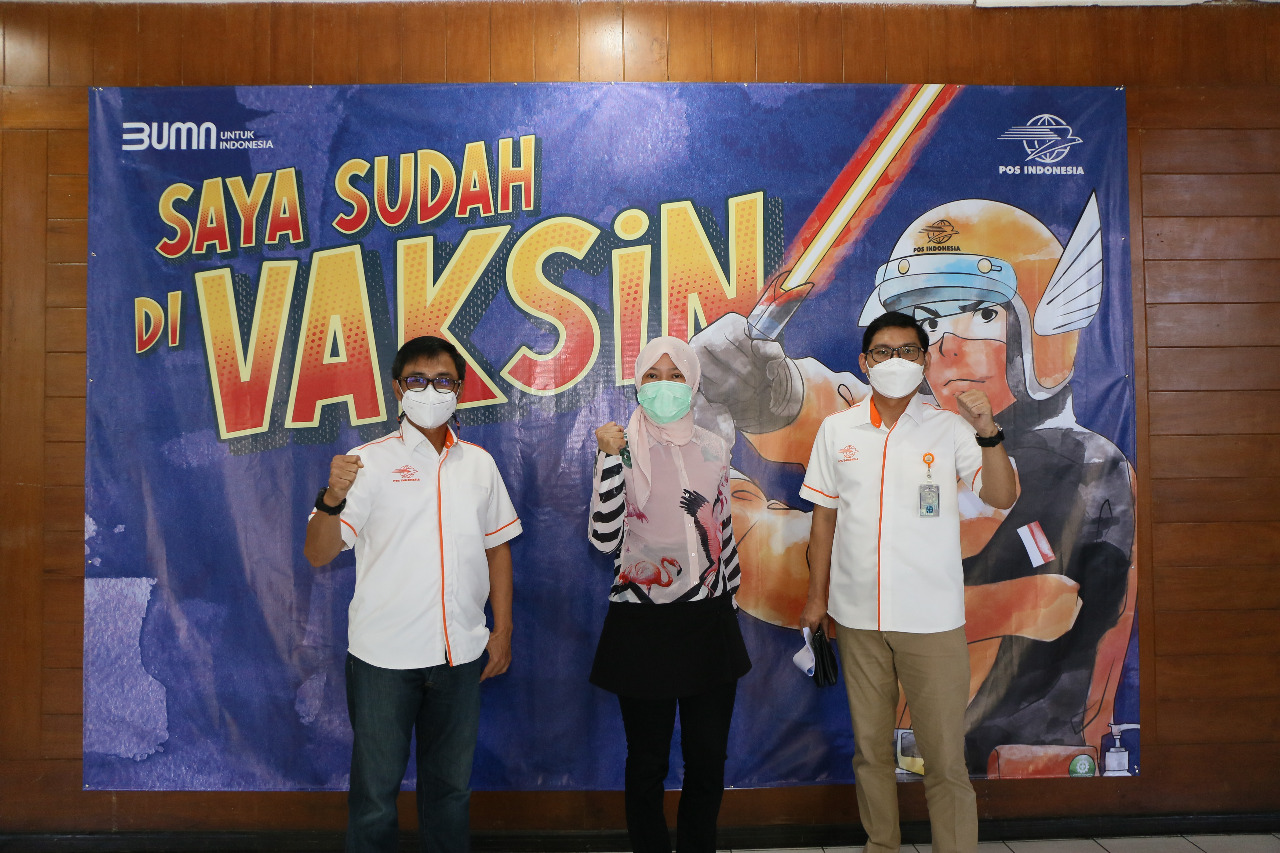 12.000 Karyawan Pos Indonesia Menerima Vaksinasi Covid-19