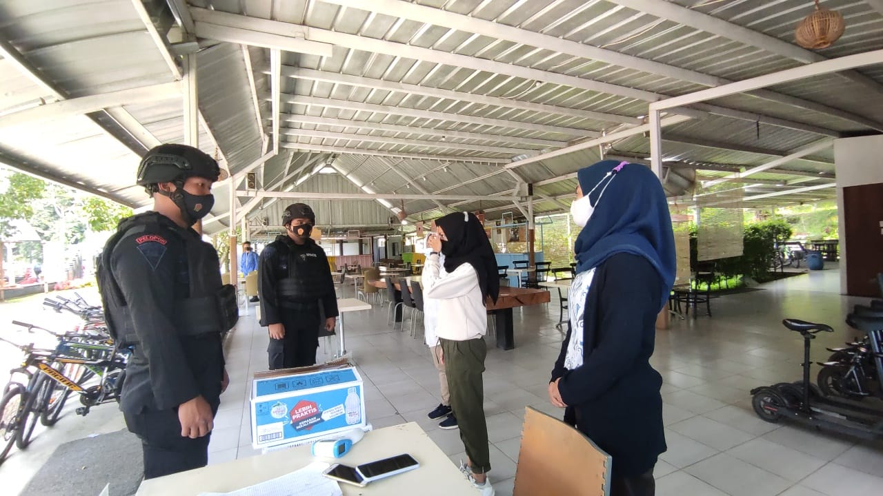 Himbauan Brimob Kepada Pengelola Wisata Lembah Dewata Wilayah Lembang