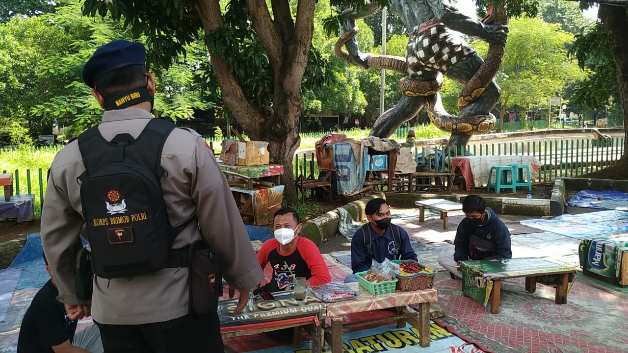 Batalyon C Pelopor Satbrimob Jabar Terapkan Protokol Pencegahan Covid-19 Kepada Anak Remaja