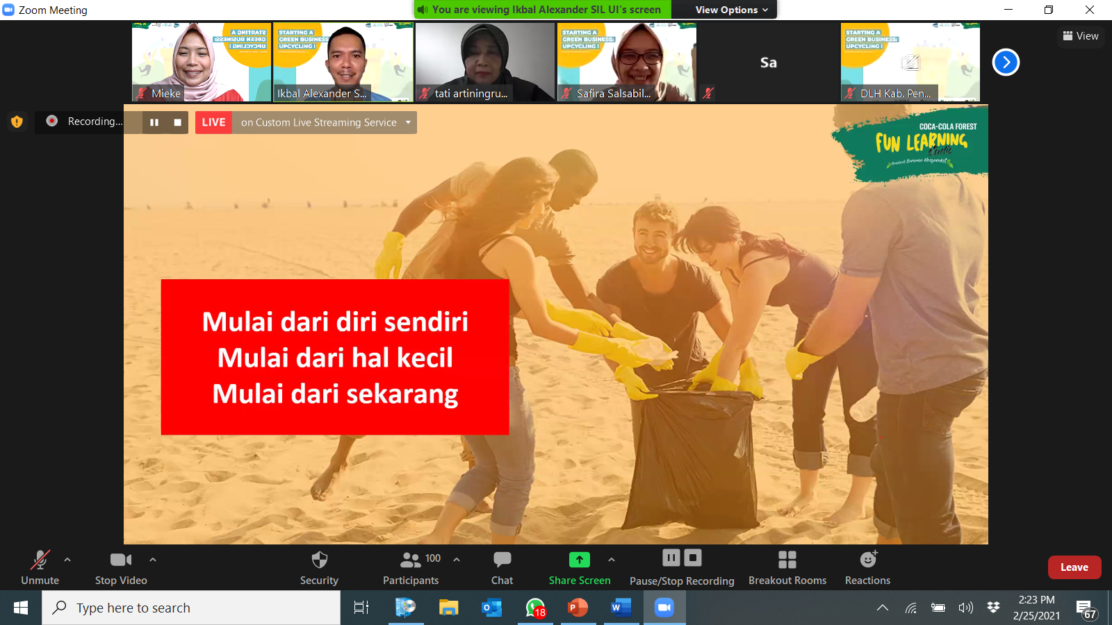 Kampanye HPSN, Amatil Indonesia  Ajak Masyarakat Cerdas Kelola Sampah dan Webinar Green Business