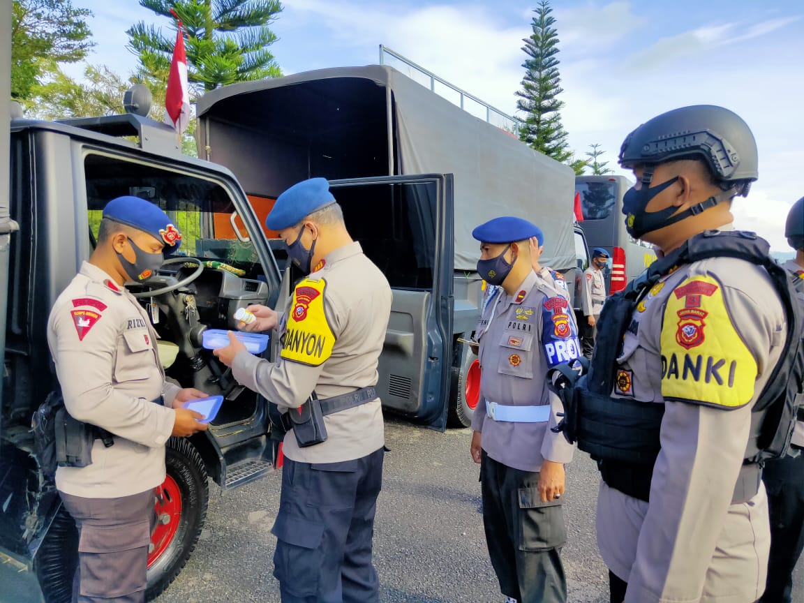 Brimob Polda Jabar Lakukan Apel Gelar Operasional Antisipasi Gejolak Sosial