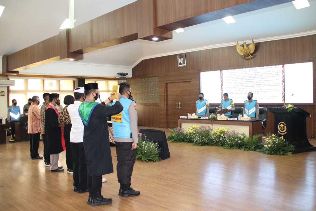 Fakta Integritas dan Pengambilan Sumpah, Penerimaan Terpadu Taruna/i Akpol dan Tamtama Polri 2021