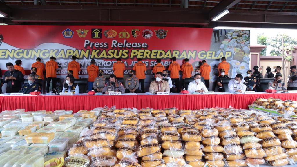 Polri Ungkap Peredaran 2,5 Ton Ganja, 10,1 Juta Jiwa Terselamatkan