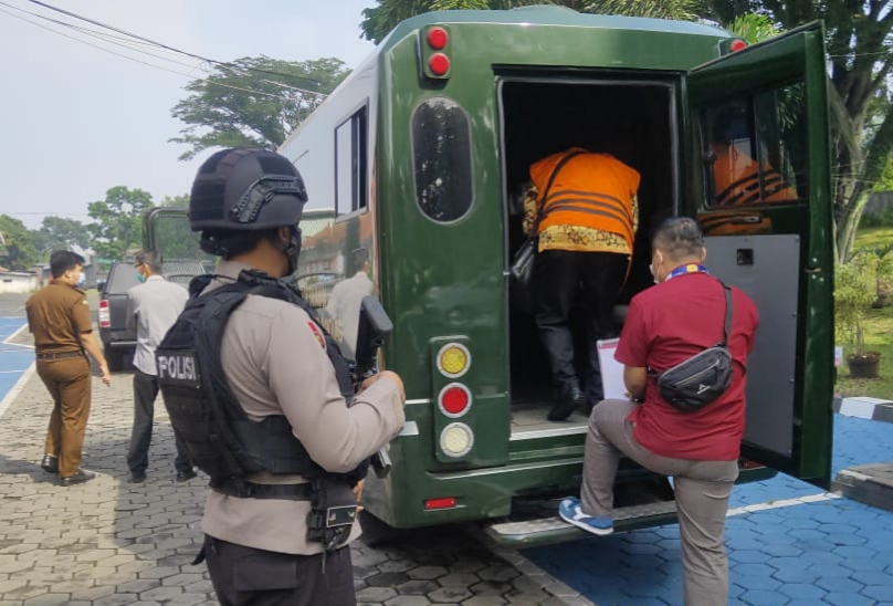 Personil Brimob Jabar Kawal dan Jaga Sidang Tindak Pidana Korupsi