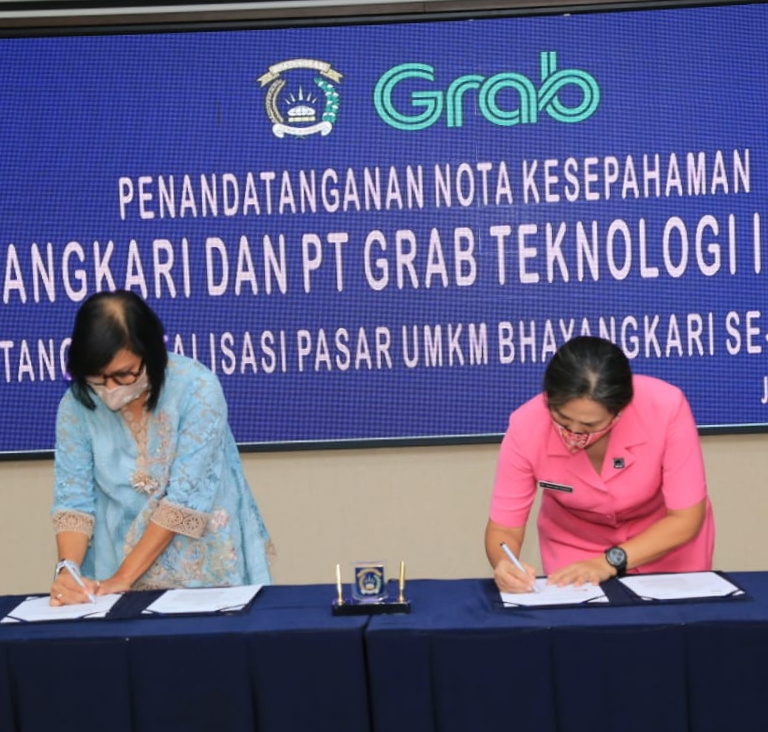 Peringati Hari Kartini, Bhayangkari dan PT Grab Menandatangani MoU Digitalisasi UMKM se-Indonesia