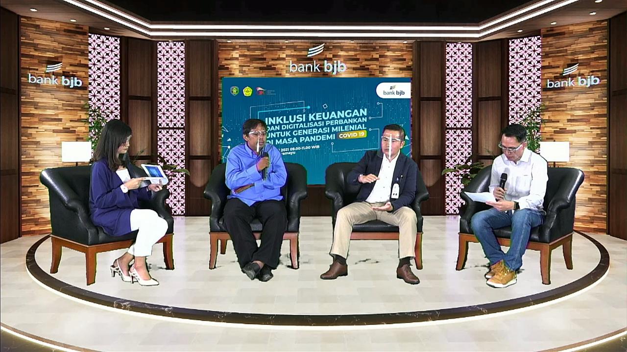 Gelar Webinar, bank bjb Indramayu Tekankan Pentingnya Inklusi Keuangan dan Digitalisasi Perbankan untuk Milenial