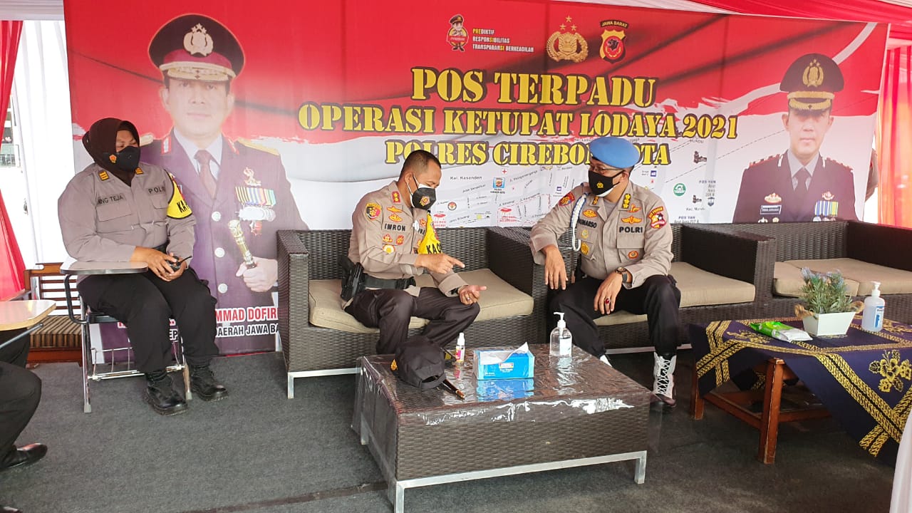 Div Propam Polri Didampingi Kapolres Ciko Lakukan Pemeriksaan Pos Pam Terpadu Ops Ketupat Lodaya 2021