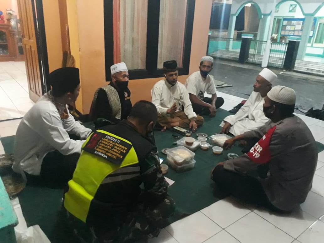 Bhabinkamtibmas Temui Toga, Terkait Persiapan Pelaksanaan Shalat Iedul Fitri 1442 H