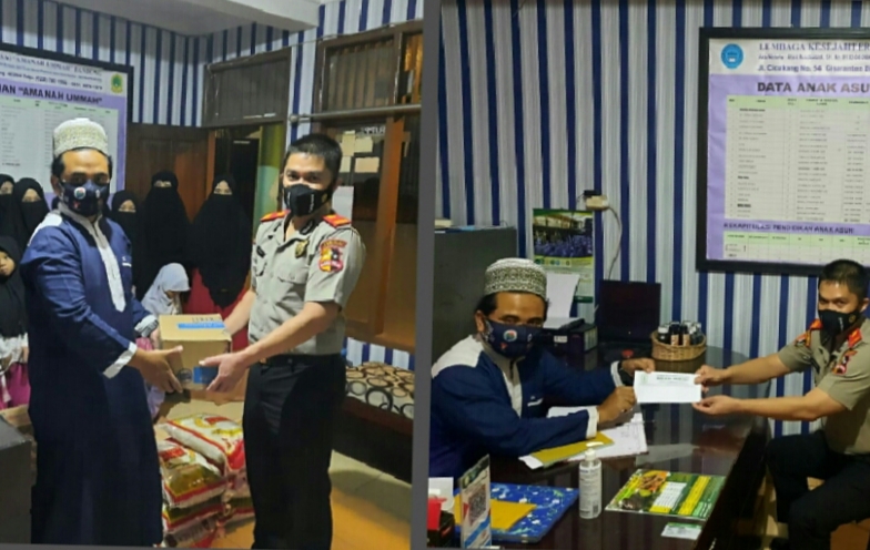 Serdik Sespimmen Polri Dikreg Ke-61 Berbagi Pada Anak Yatim Kota Bandung