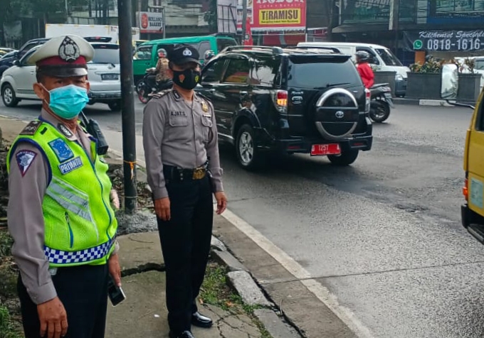 Polsek Bandung Kidul, Gatur Lalin Pagi Yanmas Antisipasi Kemacetan