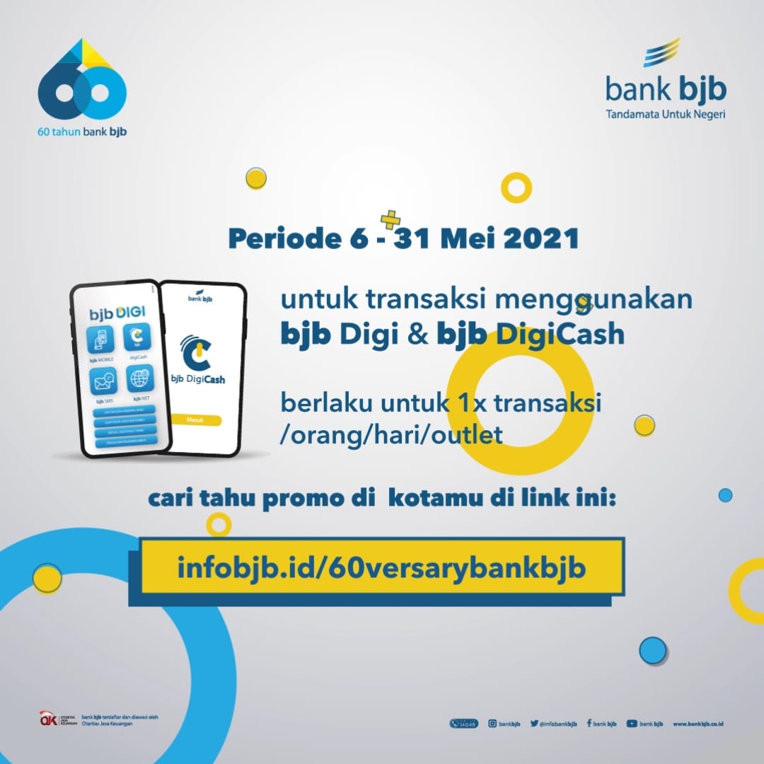 Rayakan HUT ke-60, bank bjb Gelar Promo di Ratusan Merchant