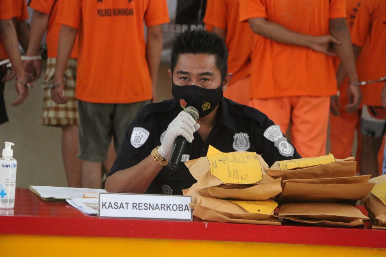 Polres Kuningan Ungkap Kasus Kriminal Umum dan Tindak Pidana Narkoba