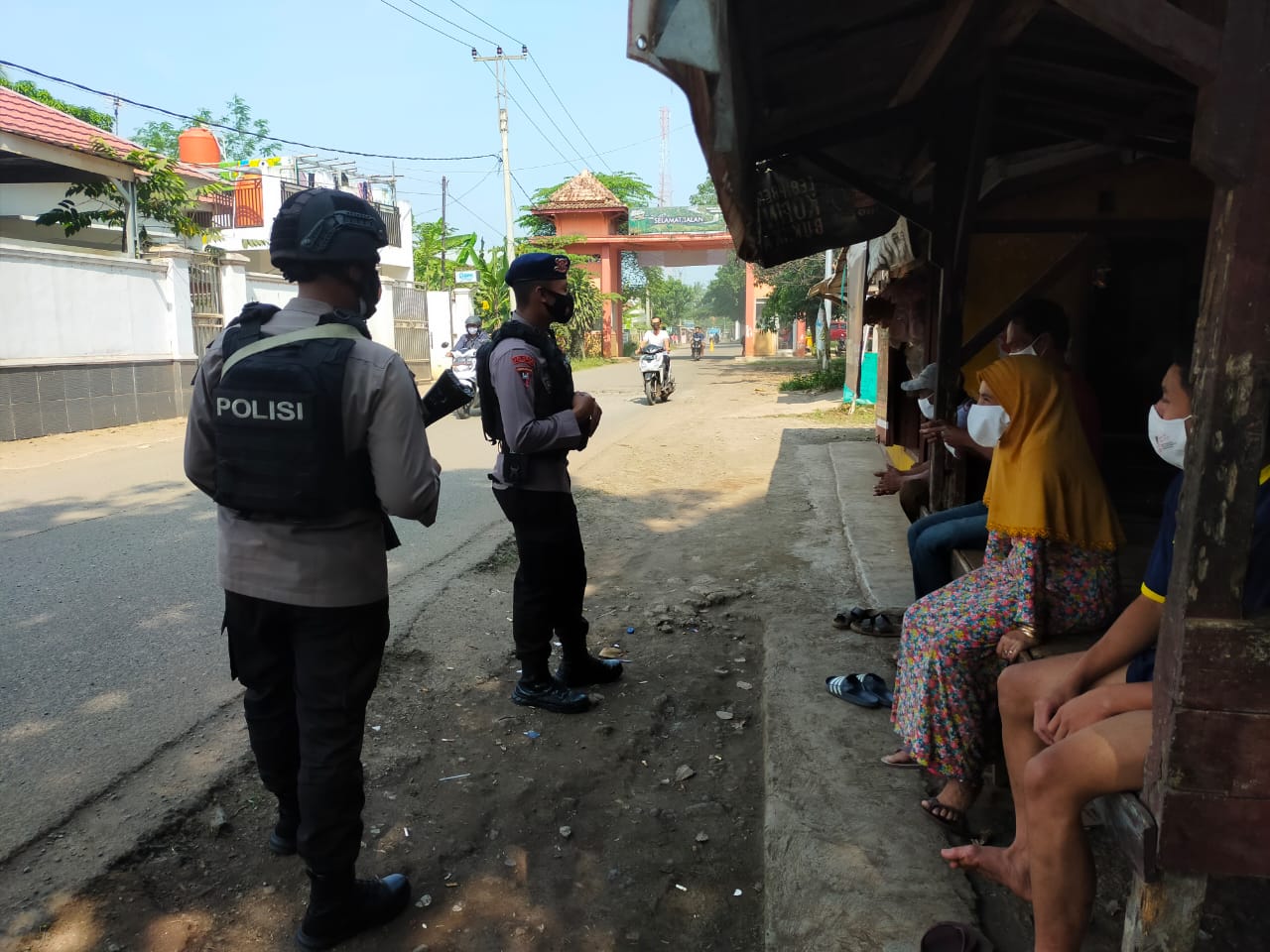 Pasca Diterapkan PPKM Darurat Di Kampung Tangguh Jangari Binaan Satbrimob Polda Jabar