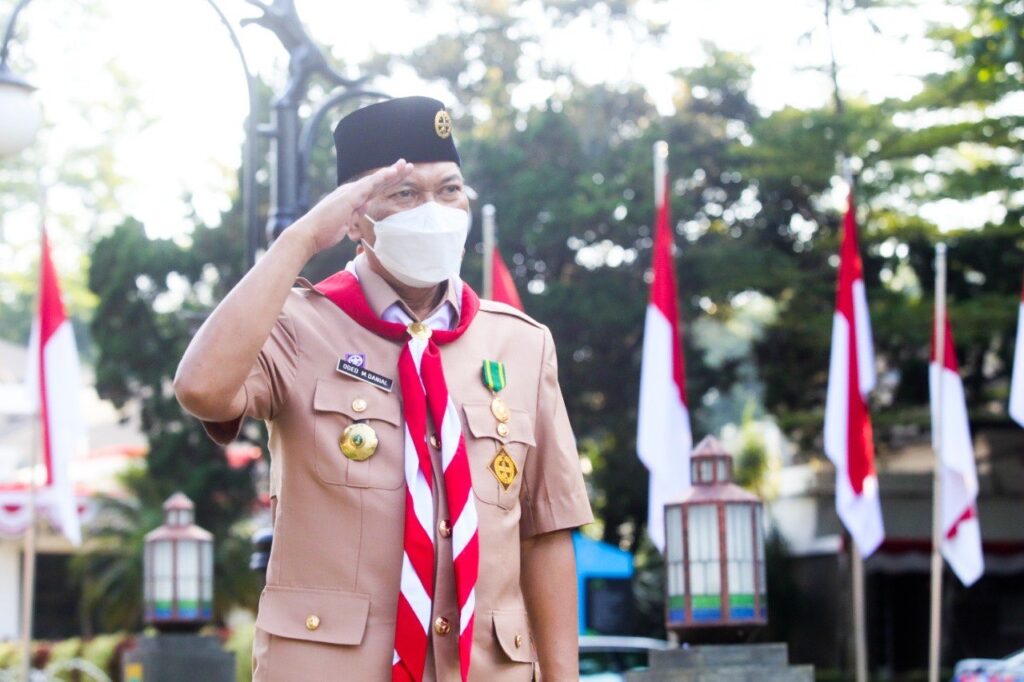Peringati HUT Pramuka ke-60 tahun, Wali Kota Bandung: Pramuka Bisa Membantu Memutus Mata Rantai Covid-19