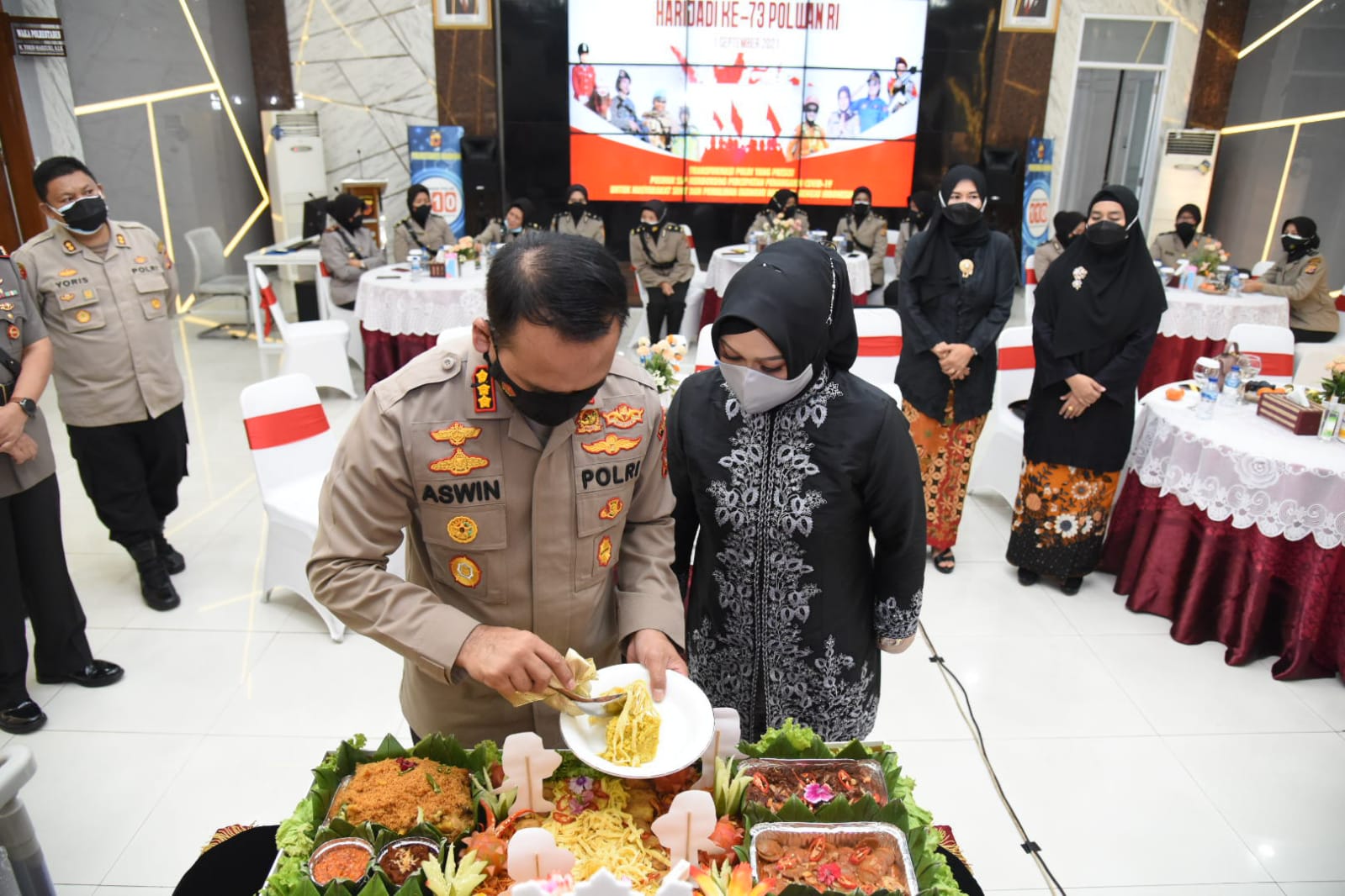 Syukuran Polwan Polrestabes Bandung Dalam Rangka Memperingati HUT Polwan RI ke 73