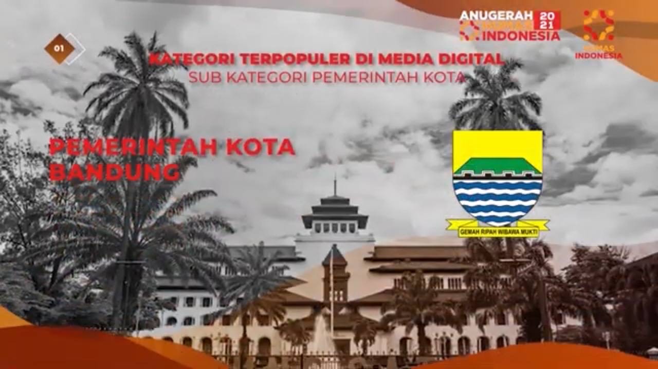 Jelang HJKB Ke-211, Pemkot Bandung Peroleh Penghargaan Humas Indonesia