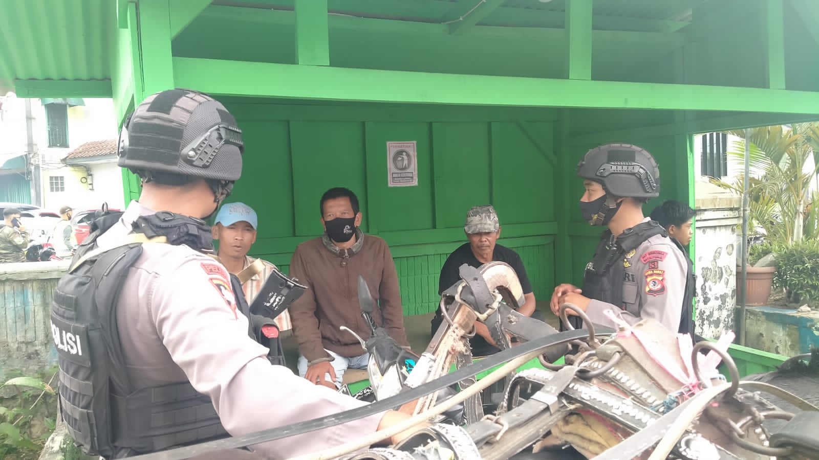 Brimob Jabar Dukung Pemerintah Jalankan Program serta Kebijakan Memutus Mata Rantai Covid-19
