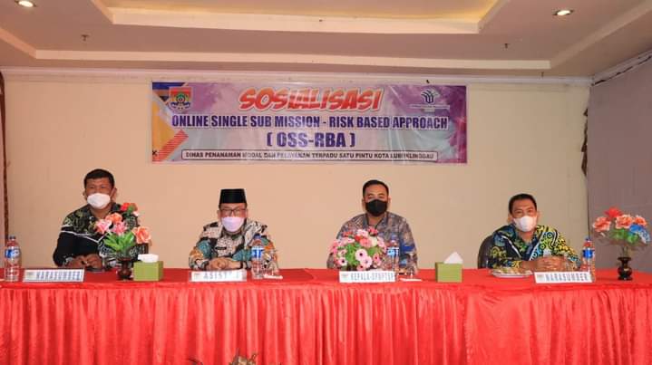 Asisten l Kota Lubuklinggau Kahlan Bahar Buka Kegiatan Sosialisasi OSS RBA