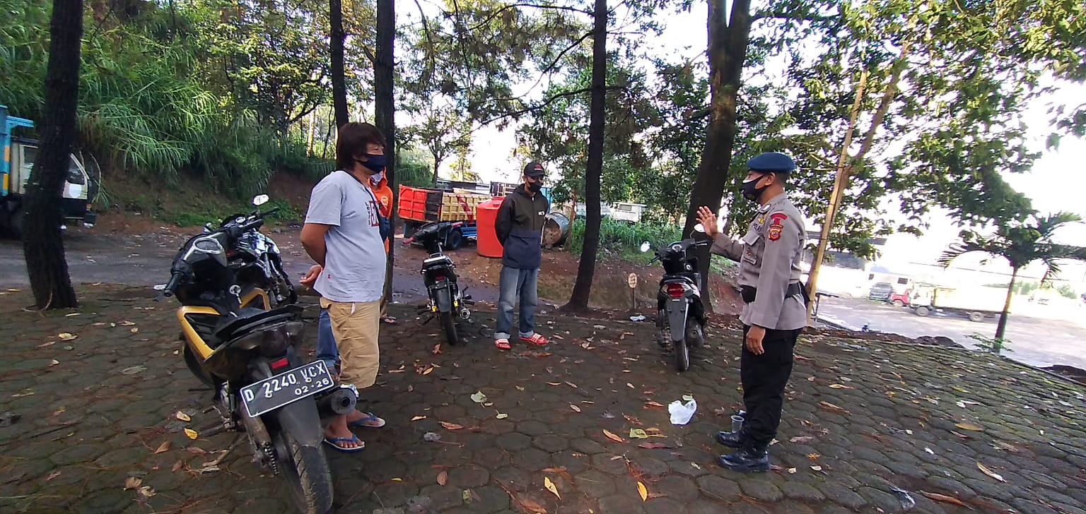 Brimob Jabar Sosialisasi Pentingnya Protokol Kesehatan