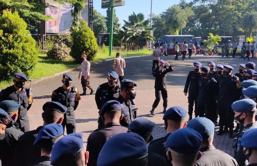 Brimob Jabar Ikuti Apel Gabungan Tni-Polri Di Belanova Sentul, Mengantisipasi Kamtibmas Wilayah Bogor