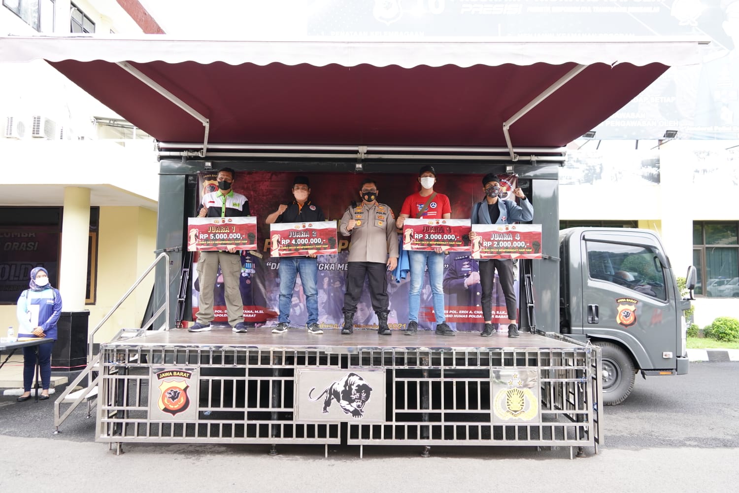 Peringatan Hari HAM Sedunia, Polda Jabar Gelar Lomba Orasi Unjuk Rasa Piala Kapolri