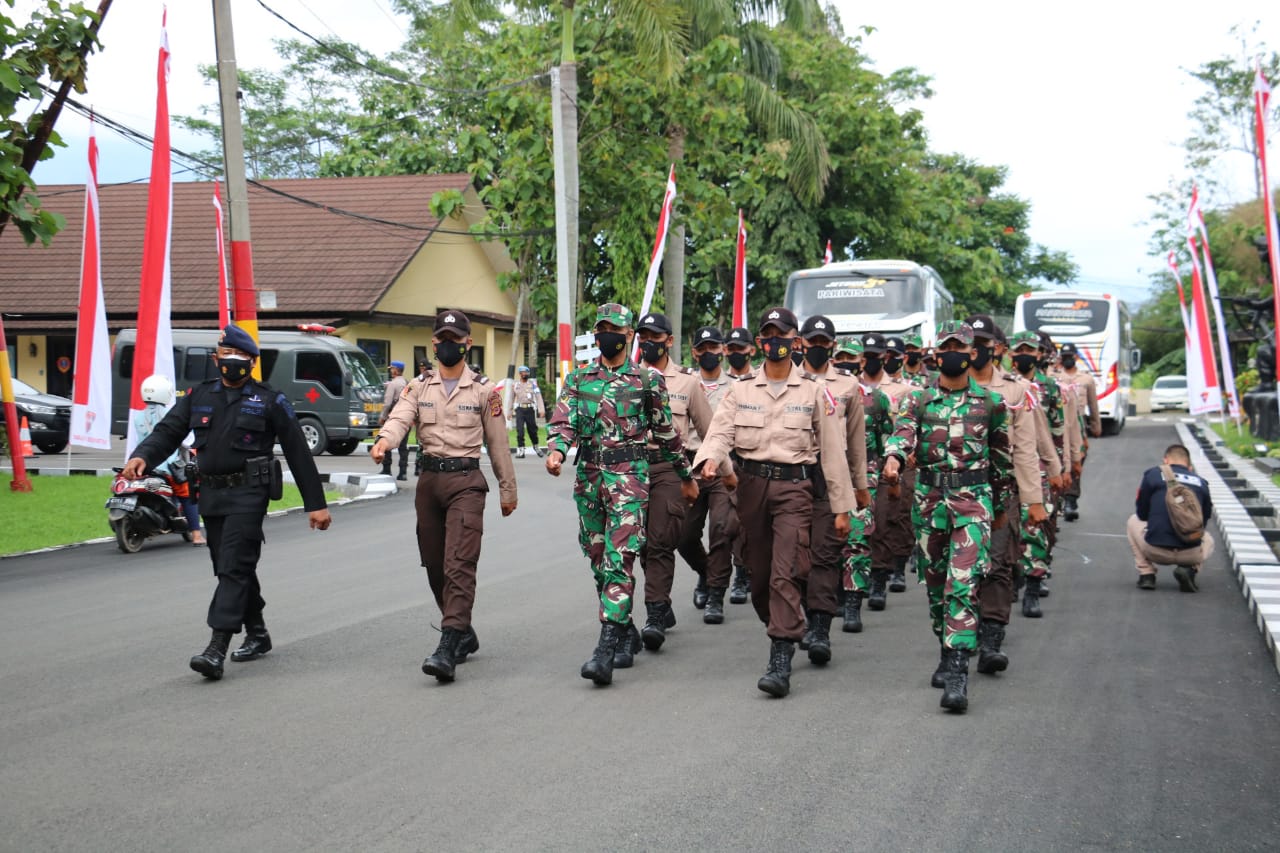 Mako Brimob Polda Jabar Kedatangan Siswa Dikmaba TNI AD Dan Diktukba Polri