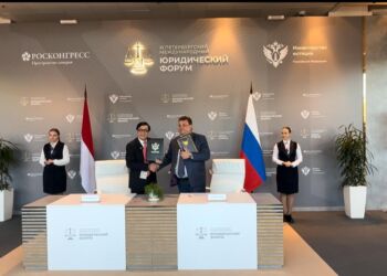 Indonesia dan Rusia Tandatangani Nota Kesepahaman Kerjasama di Bidang Hukum