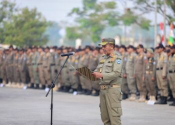 Linmas, Ujung Tombak Amankan Pemilu di Kota Bandung