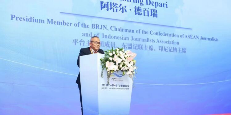 Atal S Depari Bicara di Forum Belt and Road Journalists Forum 2023 di Beijing
