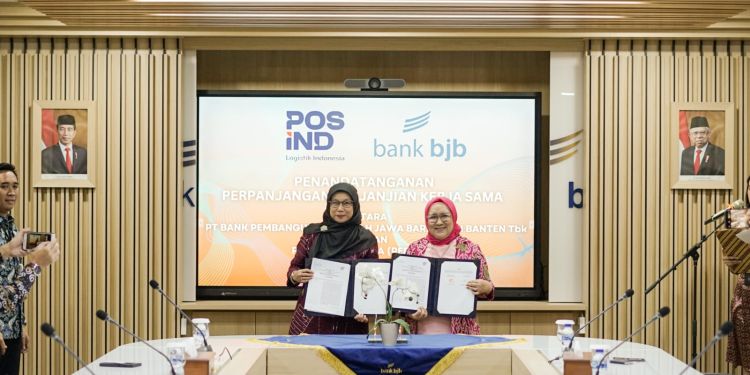 Perkuat Sinergi dan Kolaborasi, bank bjb dan PT Pos Indonesia Lakukan Perpanjangan Perjanjian Kerjasama