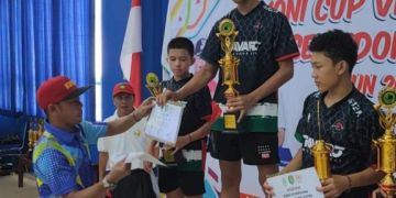 M. Zeldan Siswa SMPN 1 Pangatikan Raih Juara I Koni Cup ke VII Kukar Kaltim