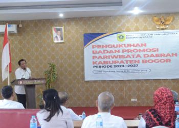 Pemdakab Bogor Kukuhkan Pengurus Badan Promosi Pariwisata Daerah yang Baru