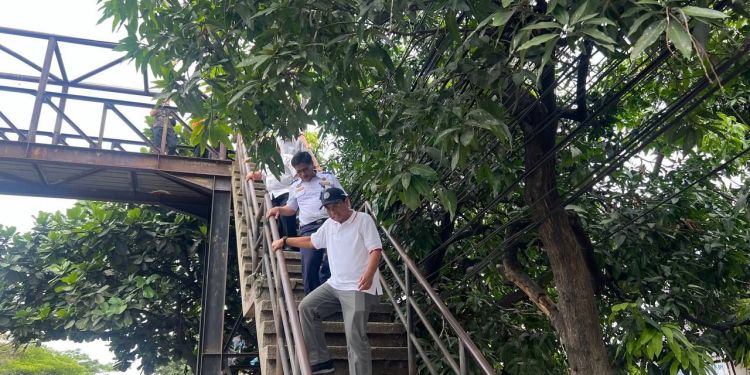 Tinjau JPO Soekarno-Hatta, Tedy Rusmawan Minta Pemkot Tingkatkan Keamanan Fasilitas Penyeberangan