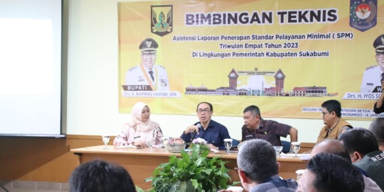 Bimtek Asistensi Penyusunan Laporan SPM, Sekda: Optimalisasi SPM, Sinkronisasi dan Koordinasi
